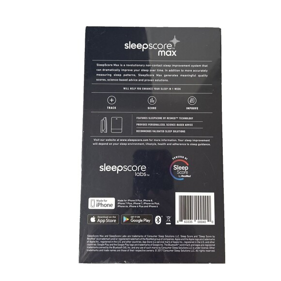 Sleepscore Max Sleep Improvement System Monitor New in Sealed Box - Picture 3 of 5